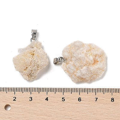 Raw Rough Natural Druzy Agate Pendants G-H084-07P-01-1