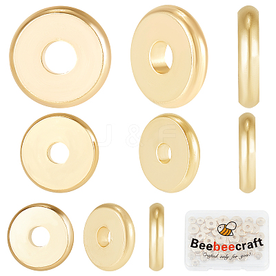 60Pcs 3 Style Brass Beads KK-BBC0003-56G-1