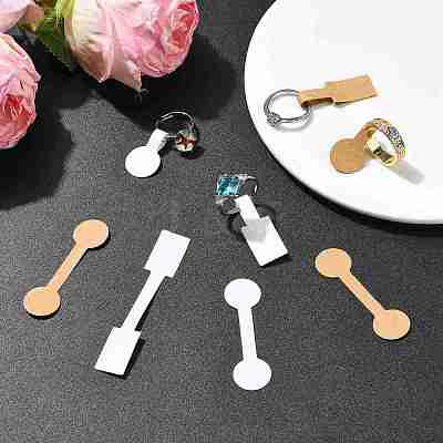 500Pcs Folding Blank Paper Jewelry Price Tags CDIS-FS0001-35B-1