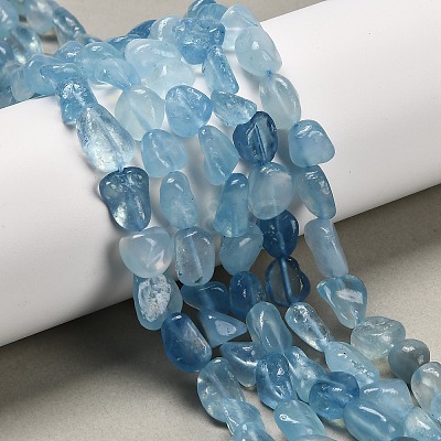 Natural Aquamarine Beads Strands X-G-P568-C13-01-1
