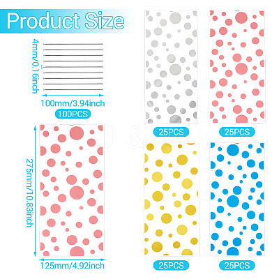 4 Styles OPP Cellophane Candy Storage Bags Sets ABAG-TAC0013-20B-01-1