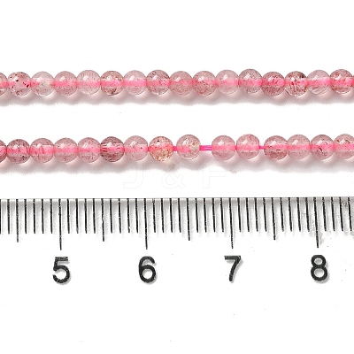 Natural Strawberry Quartz Beads Strands G-B090-A26-03-1