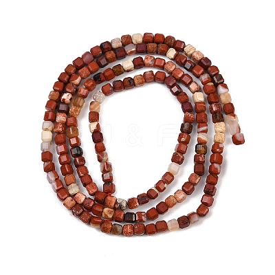 Natural Red Jasper Beads Strands G-RM2025-C27-A-1