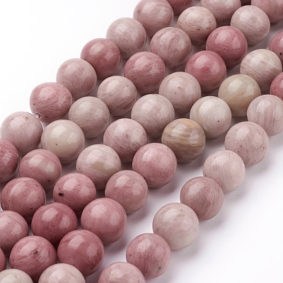 Natural Rhodonite Beads Strands G-G099-10mm-33-1