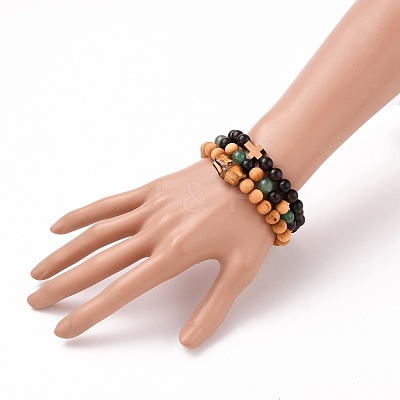 Stretch Bracelets Sets BJEW-JB05662-04-1