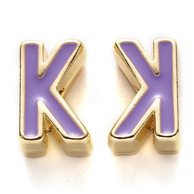 Rack Plating Alloy Enamel Beads ENAM-S122-033K-NR-1