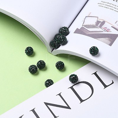 Pave Disco Ball Beads X1-RB-A130-10mm-19-1