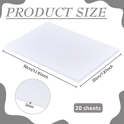 20Sheets Foamed PVC Mould Plates DIY-BC0017-56B-1