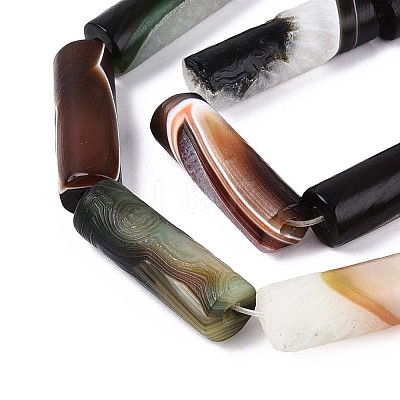Natural Agate Beads Strands G-N357-05B-01-1