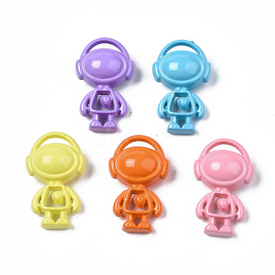 Spray Painted Alloy Pendants PALLOY-T077-163-1