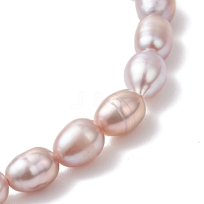 2Pcs 2 Styles Natural Cultured Freshwater Pearl Beads Stretch Bracelets for Women BJEW-JB13210-1