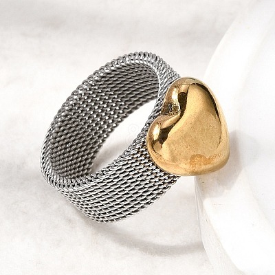 304 Stainless Steel Finger Rings for Women RJEW-K258-11GP-1