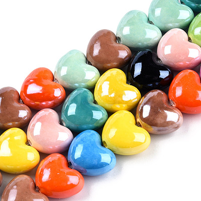 Handmade Porcelain Bead Strands PORC-N007-26-1