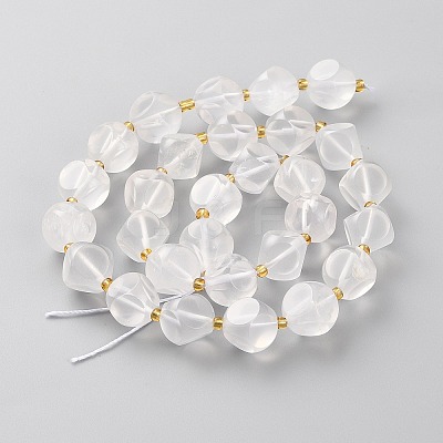 Natural Quartz Crystal Beads Strands G-A030-B37-12mm-1