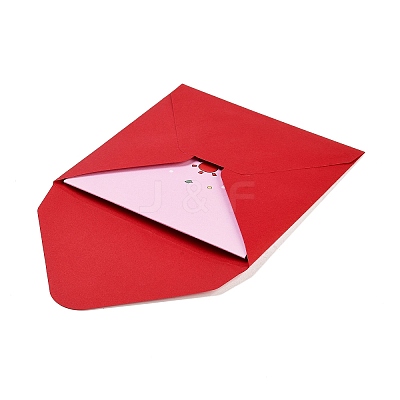 Square 3D Pop Up Paper Greeting Card AJEW-P123-A02-1