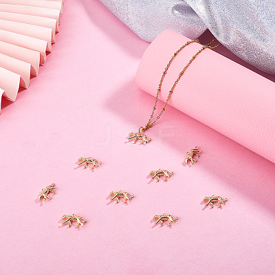 12Pcs Brass Charms KK-GO0002-28-1