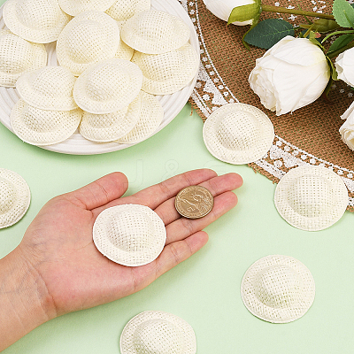 40Pcs Mini Cloth Doll Hats AJEW-SC0031-34B-1