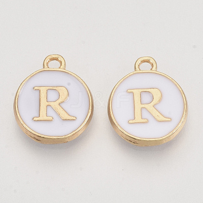 Golden Plated Alloy Charms X-ENAM-S118-01R-1