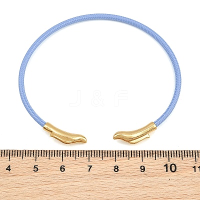 Braided Steel Wire Bangles Making KK-CBA6056-02F-G-1