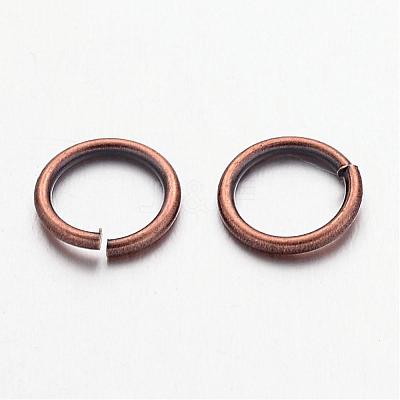 Red Copper Color Brass Open Jump Rings X-JRC8MM-R-1