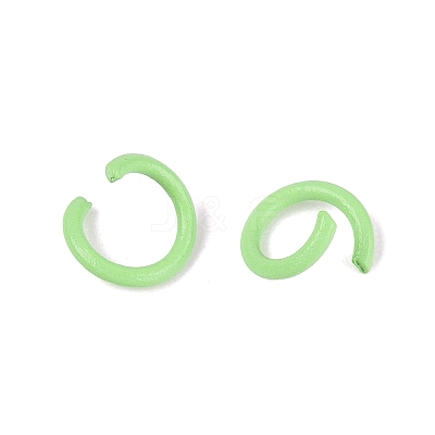 Spray Painted Iron Open Jump Rings IFIN-T017-04C-06-1