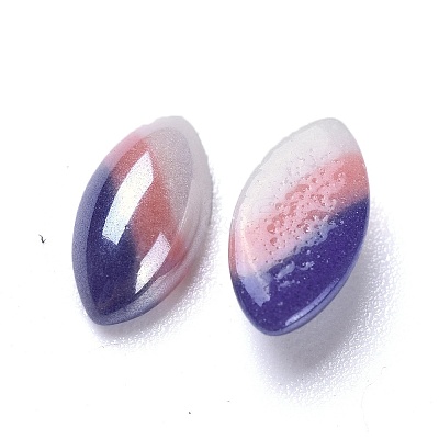 Opaque Glass Cabochons GGLA-S038-03F-5x10-1