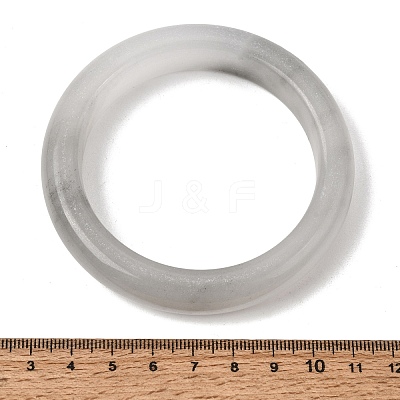 Natural White Jade Bangles for Women BJEW-R296-07-1
