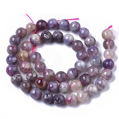 Natural Purple Red Tourmaline  Beads Strands G-N327-02A-01-1