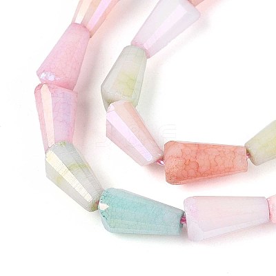Anti-Tarnish Electroplate Glass Beads Strands GLAA-T025-27M-1