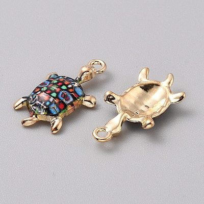 Alloy Enamel Pendants FIND-CJC0027-01G-03-1