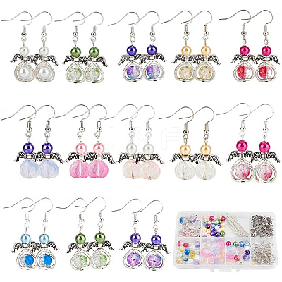 DIY Fairy Dangle Earring Making Kit DIY-SC0021-75-1
