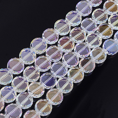 Electroplate Glass Beads Strands EGLA-S176-6A-A01-1