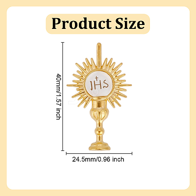 30Pcs Holy Grail Alloy Cabochons FIND-ME0002-69G-1
