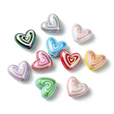 50Pcs Opaque Arylic Beads OACR-CJ0001-87-1