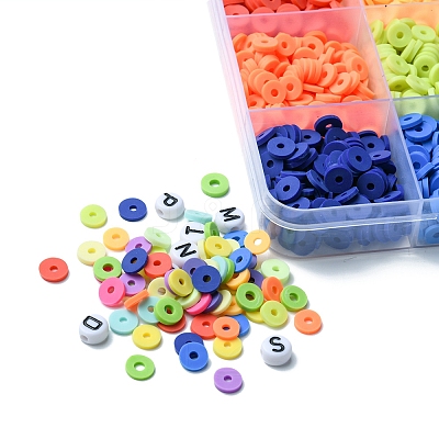 DIY Heishi Word Bracelet Making Kit DIY-YW0006-44-1