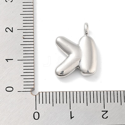 Rack Plating Brass Balloon Letter Pendants X-KK-C050-01P-K-1