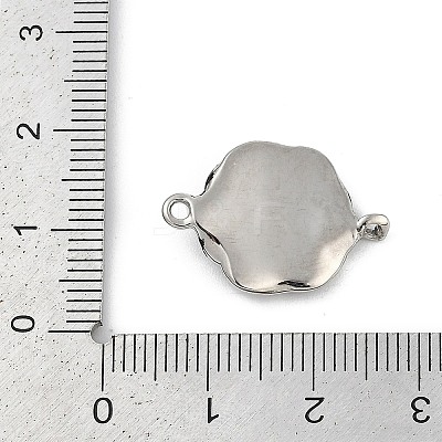 304 Stainless Steel Flower Connector Charms STAS-F310-25AS-1