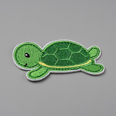 Summer Theme Polyester Computerized Embroidery Cloth Iron on/Sew on Patches PATC-WH0010-07L-1