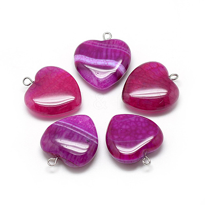Natural Brazilian Agate Pendants G-S262-01B-1