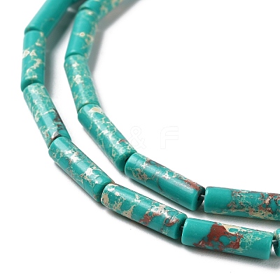Synthetic Imperial Jasper Dyed Beads Strands G-D077-B01-04-1