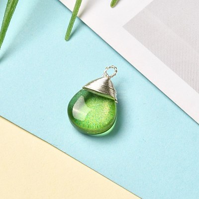 Glass Pendants PALLOY-JF00856-1
