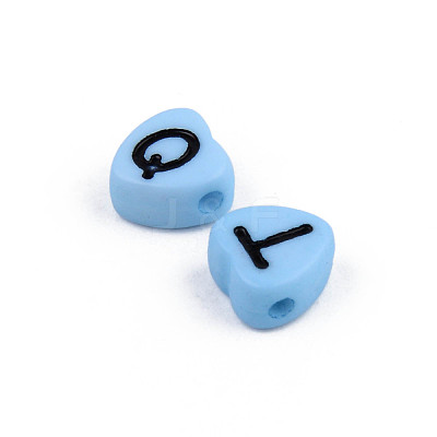 Opaque Acrylic Enamel Beads X-MACR-S273-37-1