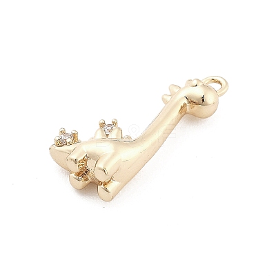 Brass Micro Pave Cubic Zirconia Pendants KK-M306-06G-10-1