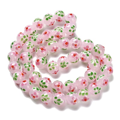 Handmade Lampwork Bumpy Beads Strands LAMP-A005-01E-1