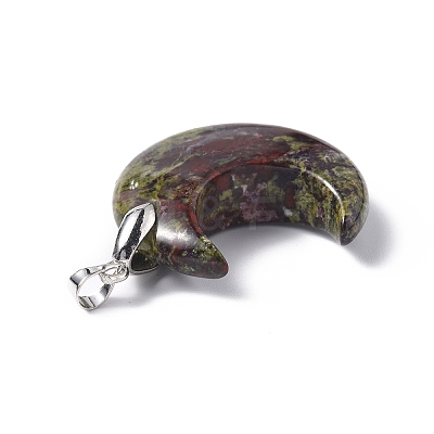 Natural Dragon Blood Jasper Pendants G-Z022-04J-1