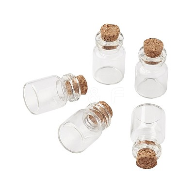 Bead Containers Clear Glass Jar Glass Bottles AJEW-JP0001-02-1