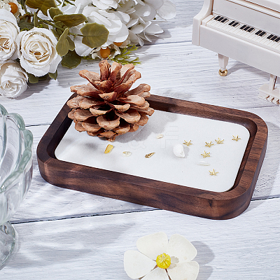 Walnut with Velvet Jewelry Plates for Necklace ODIS-WH0038-184A-01-1