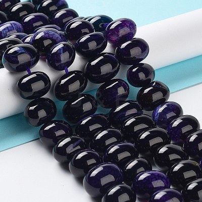 Natural Agate Beads Strands G-G021-03A-03-1