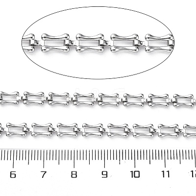 304 Stainless Steel Rectangle Link Chains STAS-P386-06A-P-1