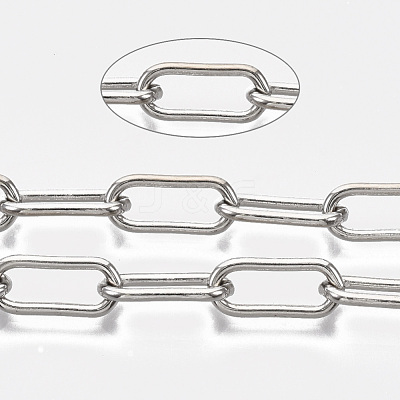 Unwelded Iron Paperclip Chains CH-S125-09B-P-1